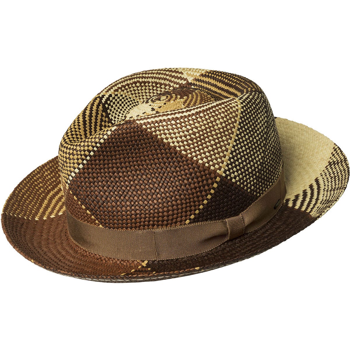 Bailey Giger Fedora Toquilla Palm GOLDENROD PLAID