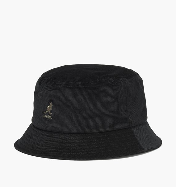 kangol bucket hat corduroy black