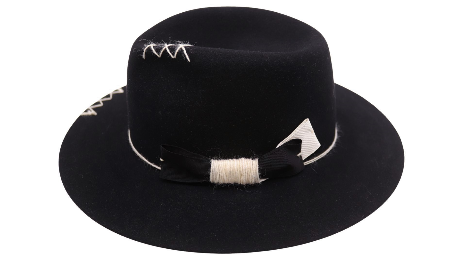 panizza bespoke fedora latina 27 distressed high roller zwart