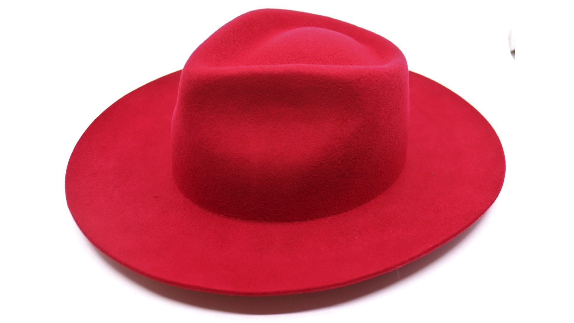 panizza fedora basic trapani wolvilt rood