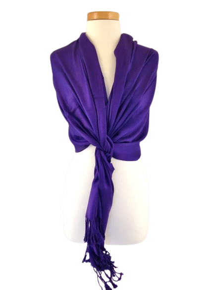 onkar pashmina viscose royal purple