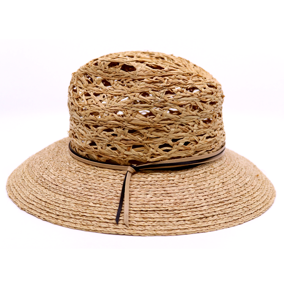 marzi fedora raffia open natural