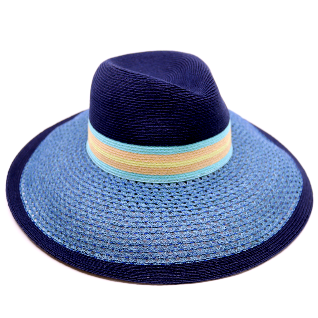 bedacht zomer fedora kraft hennepmix donkerblauw