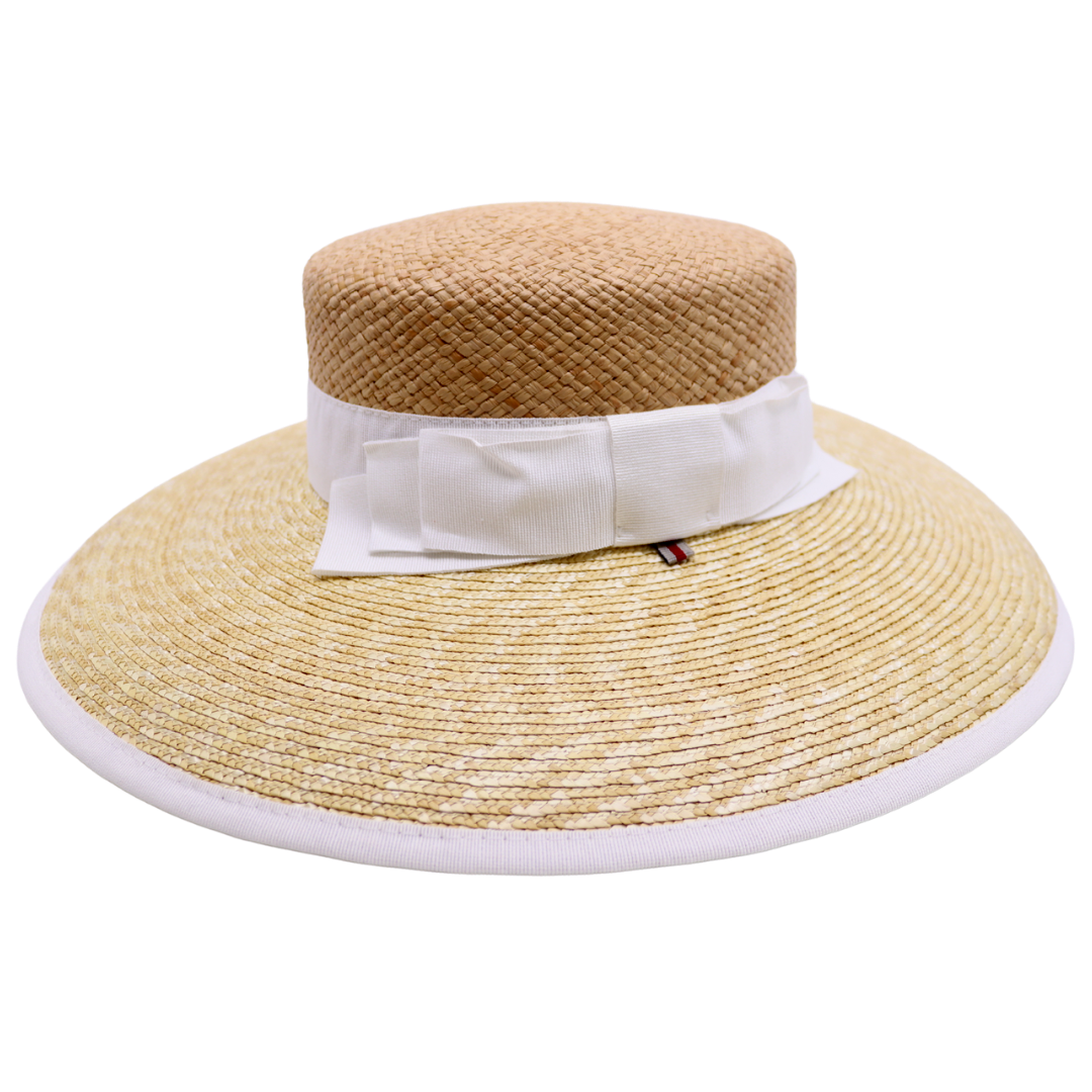 bedacht matelot ava raffia en stro naturel en ivory