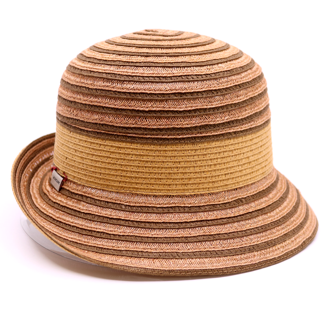 bedacht zomer cloche ethel canapamix camel en bruin