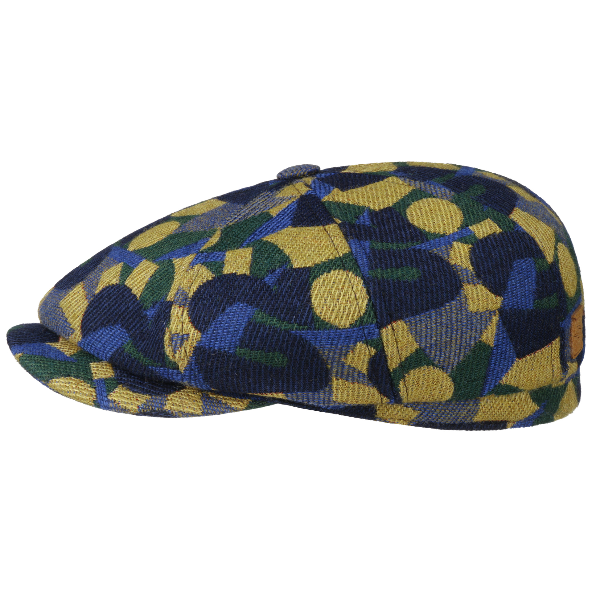 stetson x the feebles hatteras newsboy cap wool mix shapes navy green