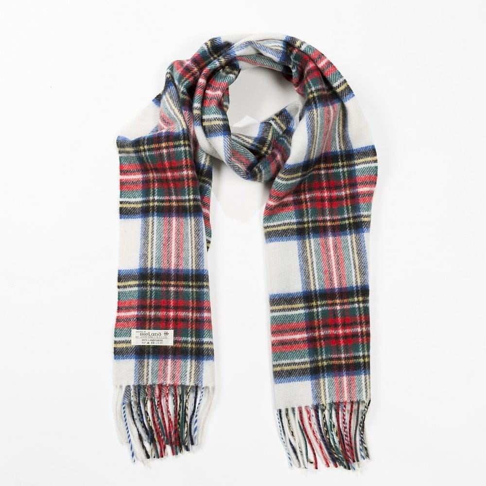 john hanly irish wool scarf medium dress stewart tartan