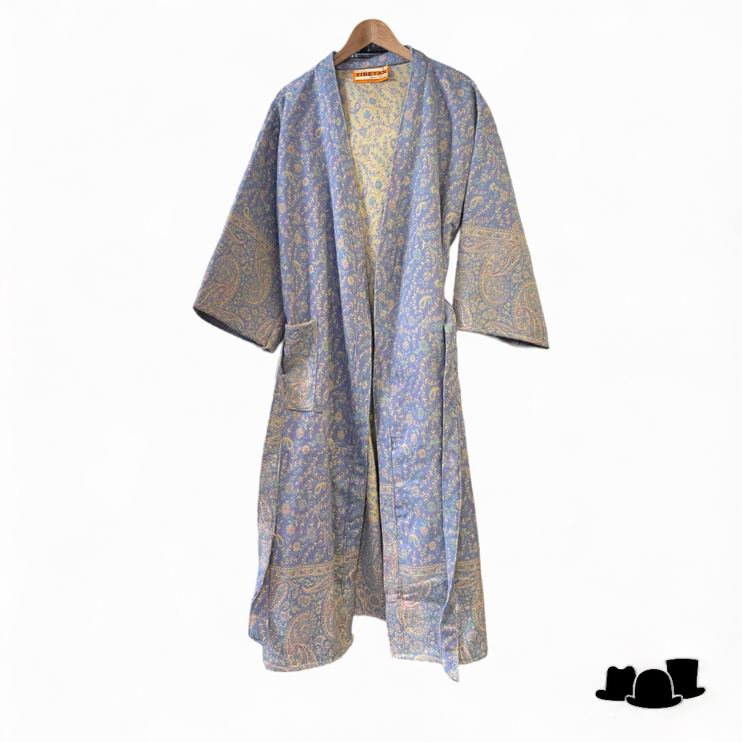 onkar tibetan unisex kimono yak wolmix lavender