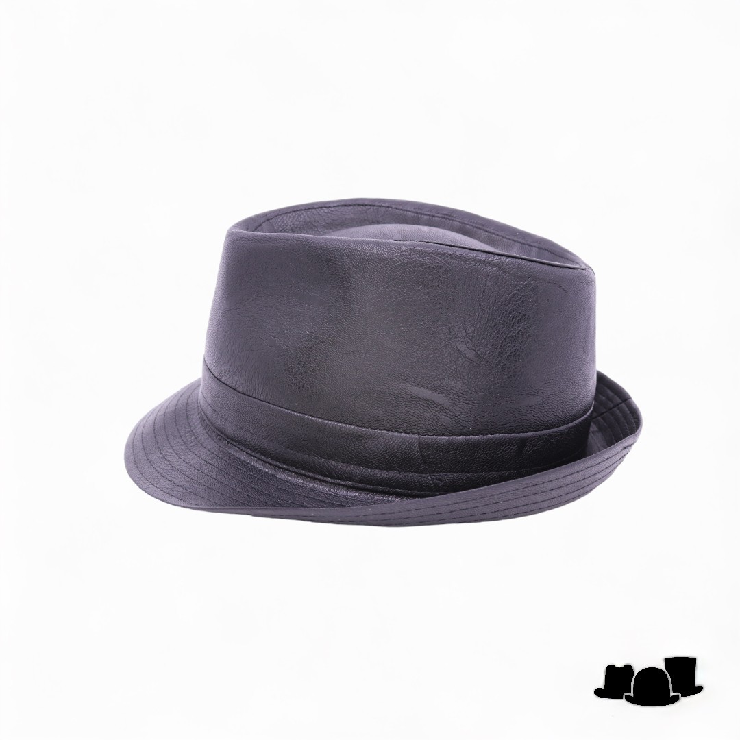 jos van dijck trilby vegan leather zwart