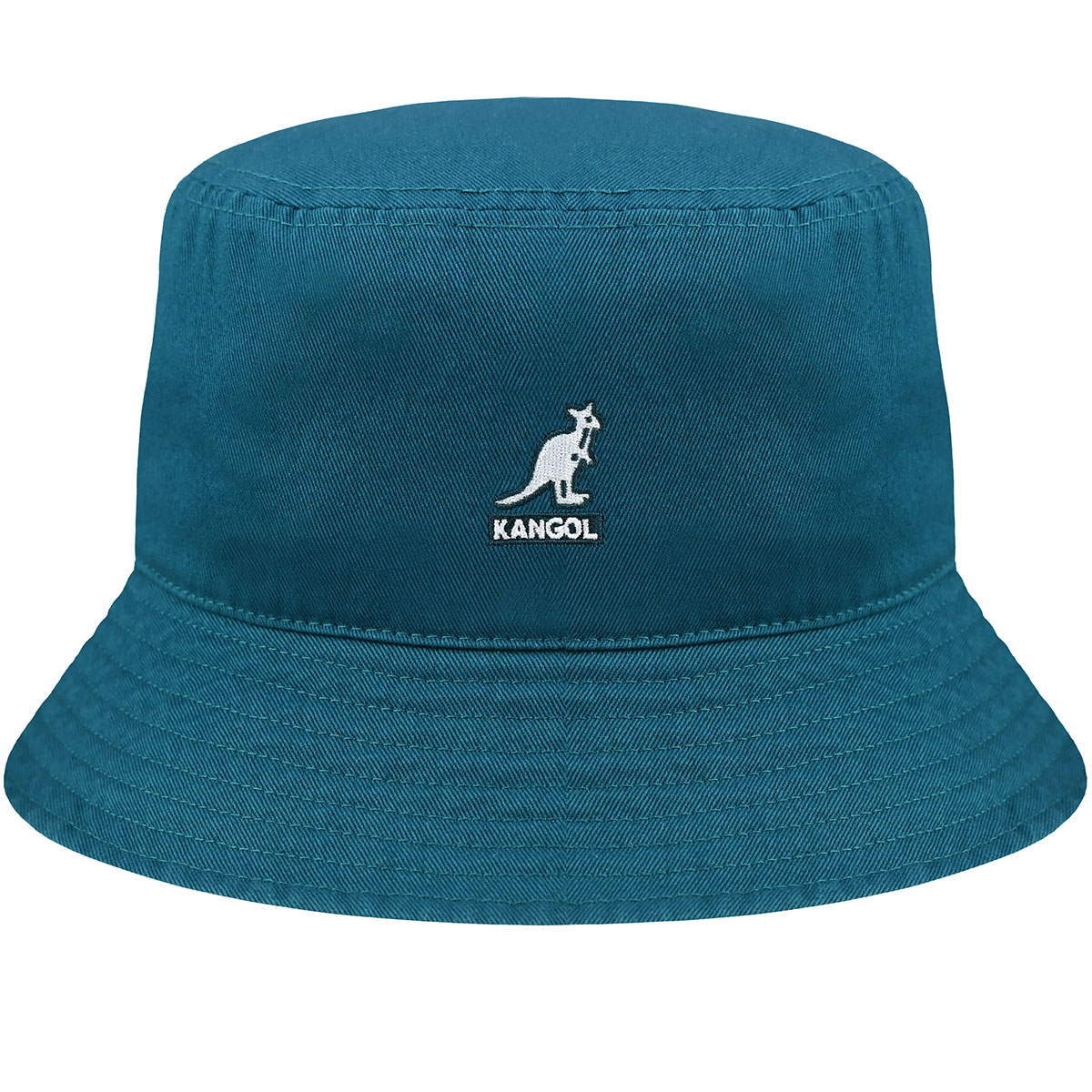 kangol bucket hat washed cotton marine teal