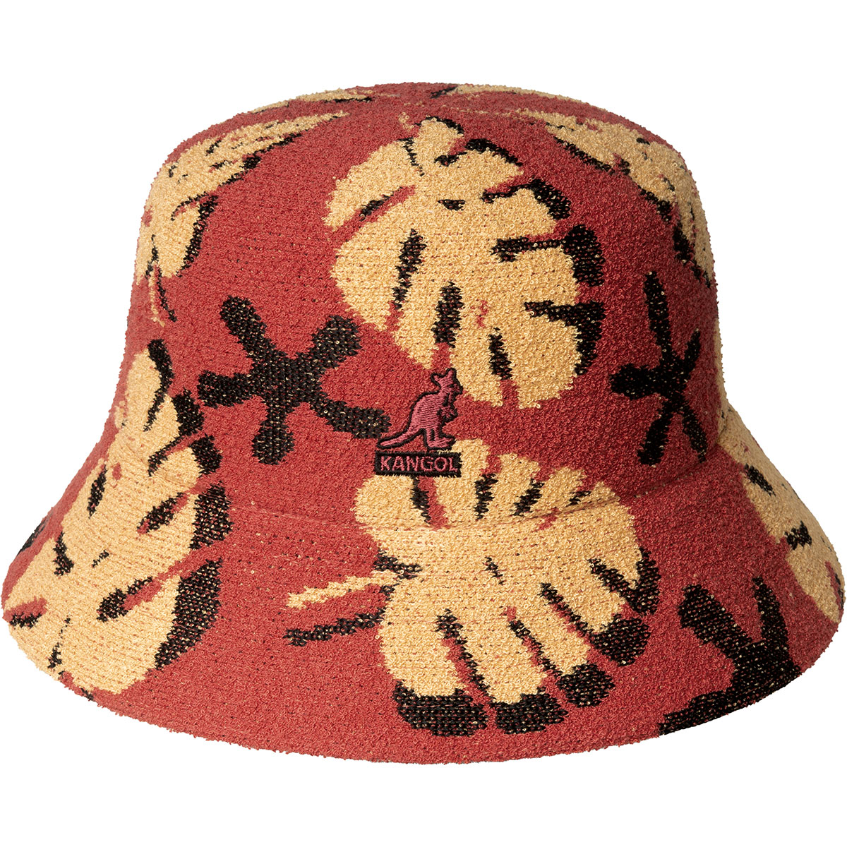 kangol bucket hat lahinch acryl plant love cayenne red