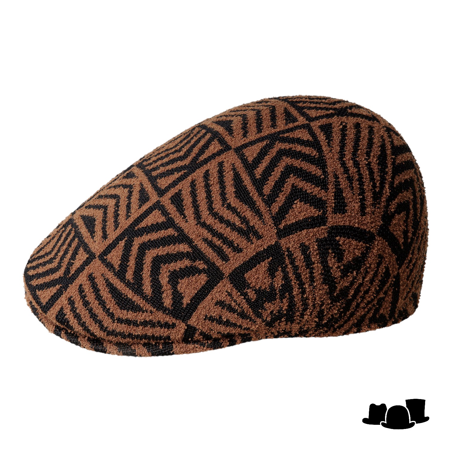 kangol flatcap 507 network acryl mahogany black