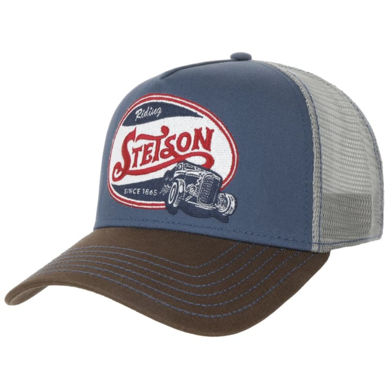 stetson trucker cap riding hot rod jeansblue