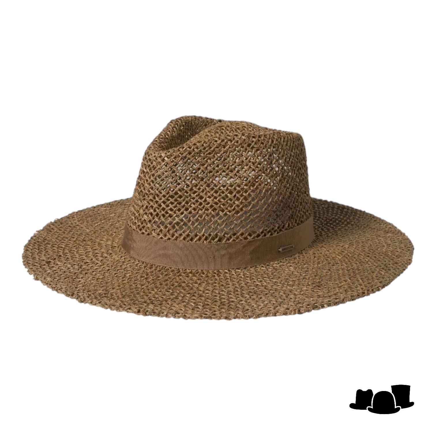 brixton joanna fedora seagrass straw tan