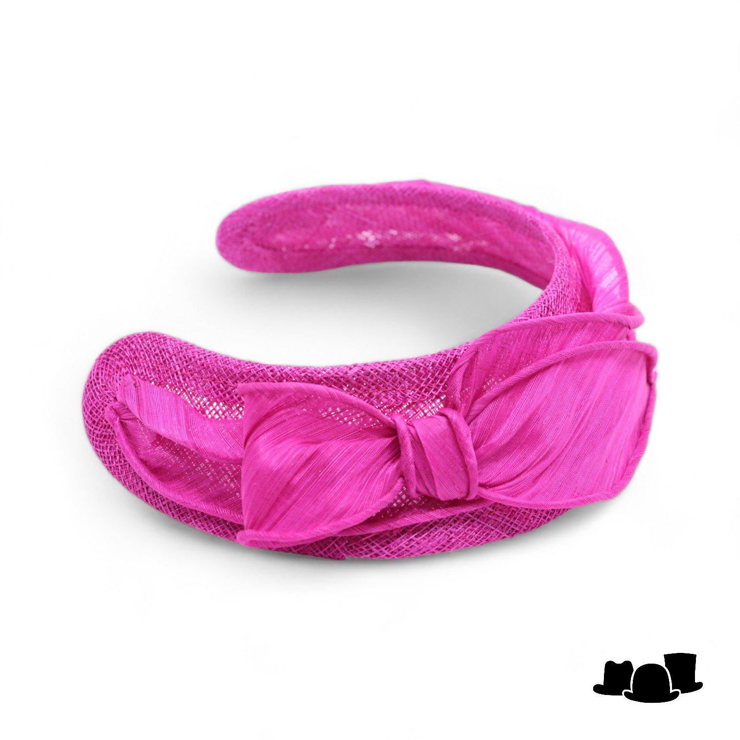 maddox occasion haarband sinamay en buntal magenta