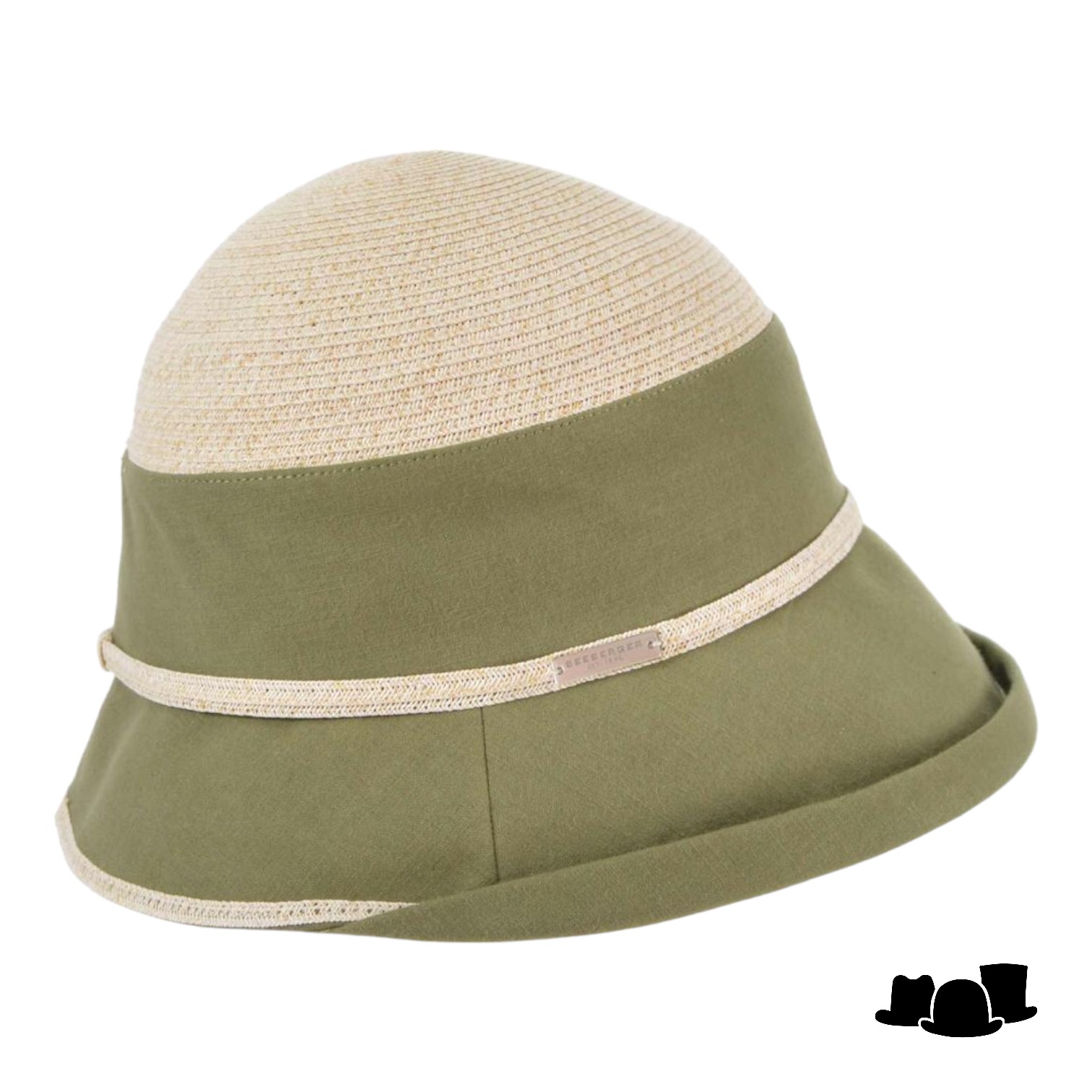 seeberger cloche duo linnenmix linen khaki