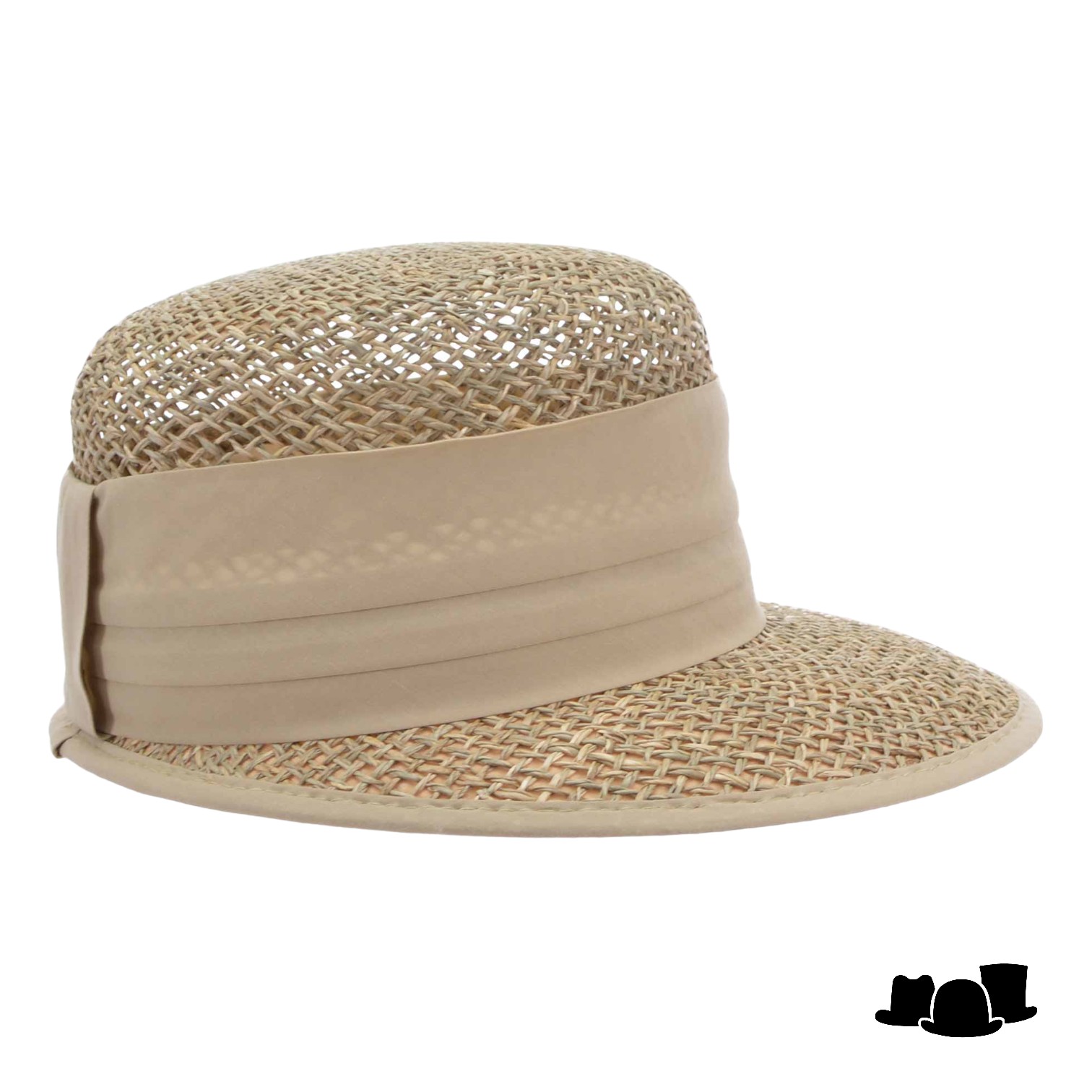 seeberger visor cap zeegras naturel