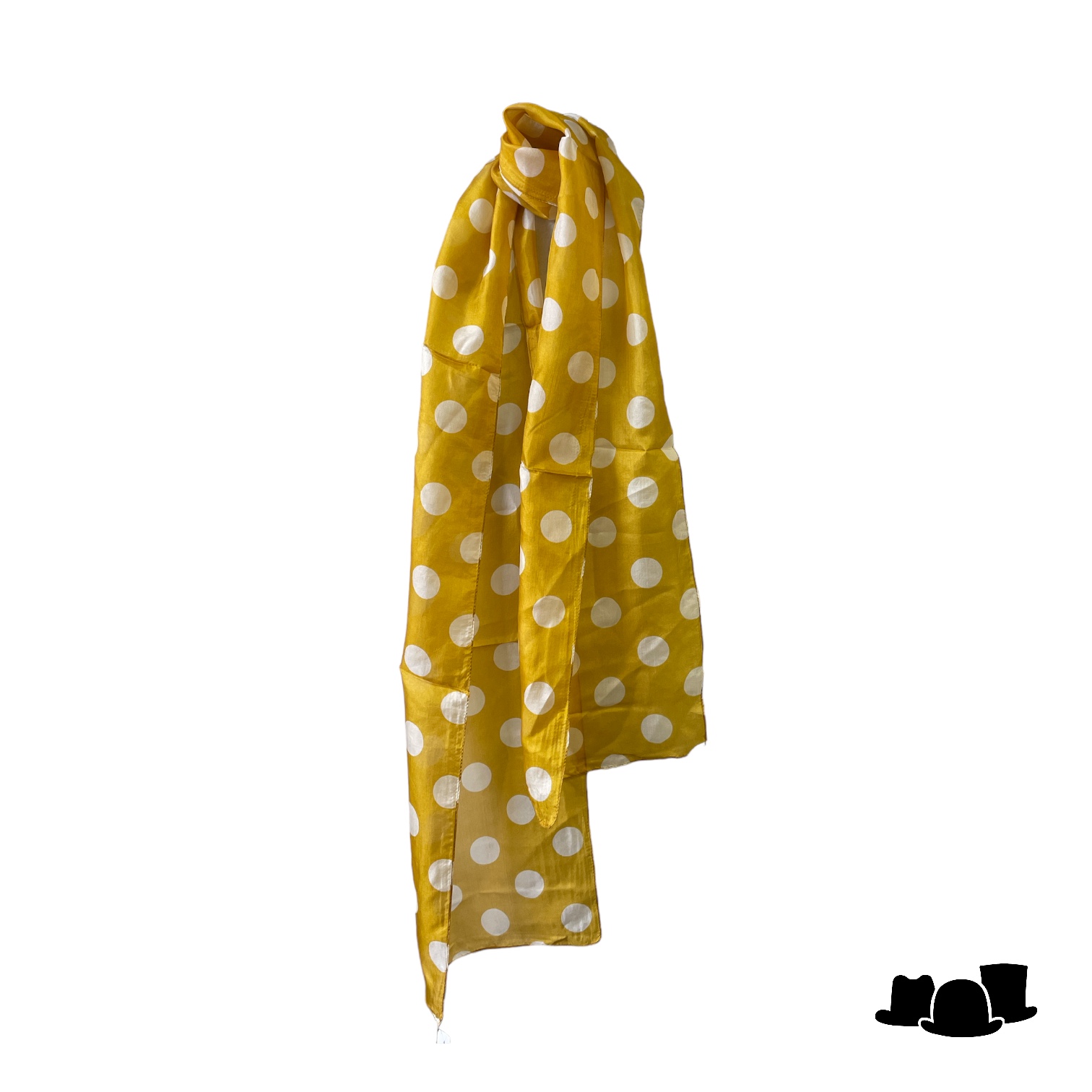 onkar zomer sjaal polka dots goud beige