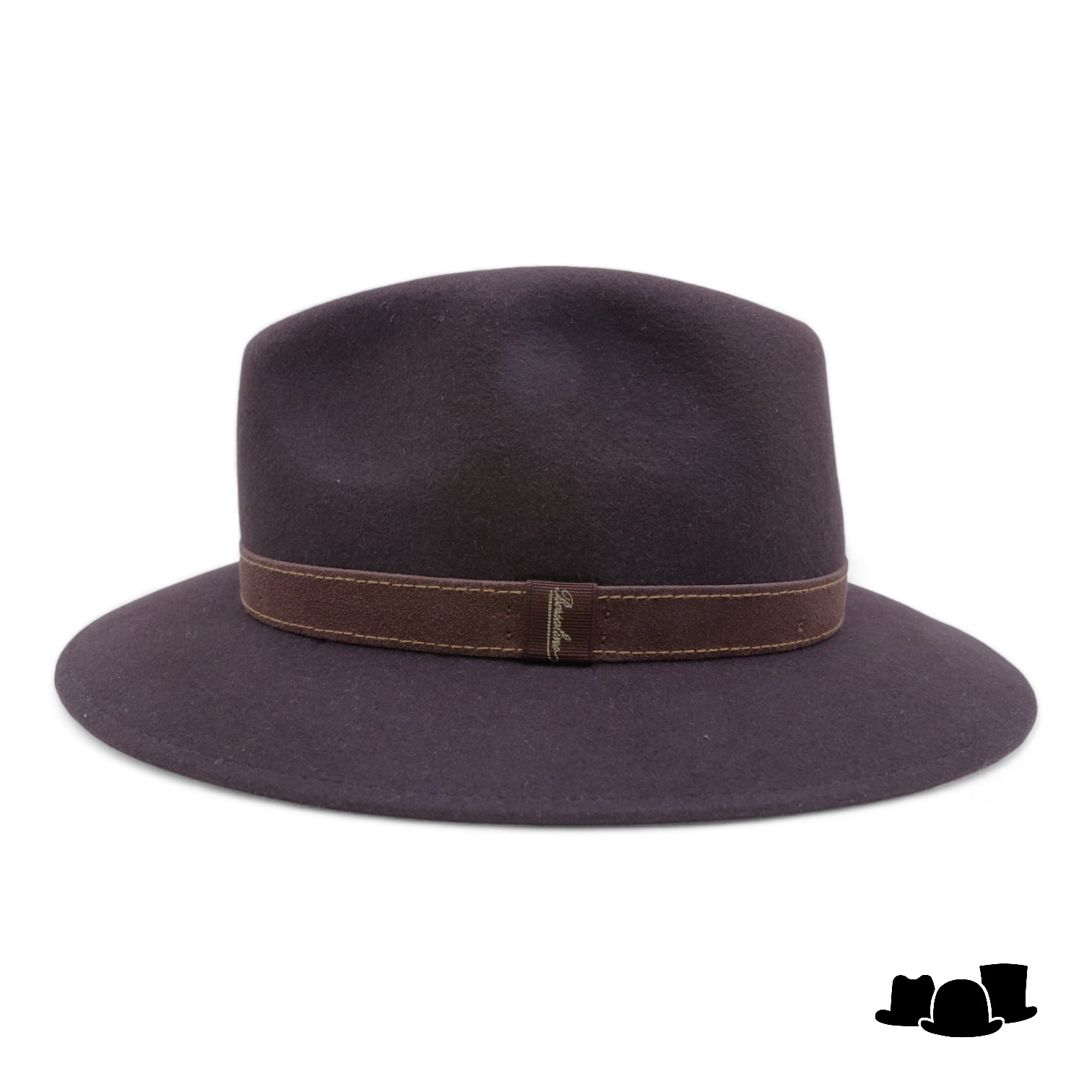 borsalino alessandria new outdoor haarvilt chocolade bruin