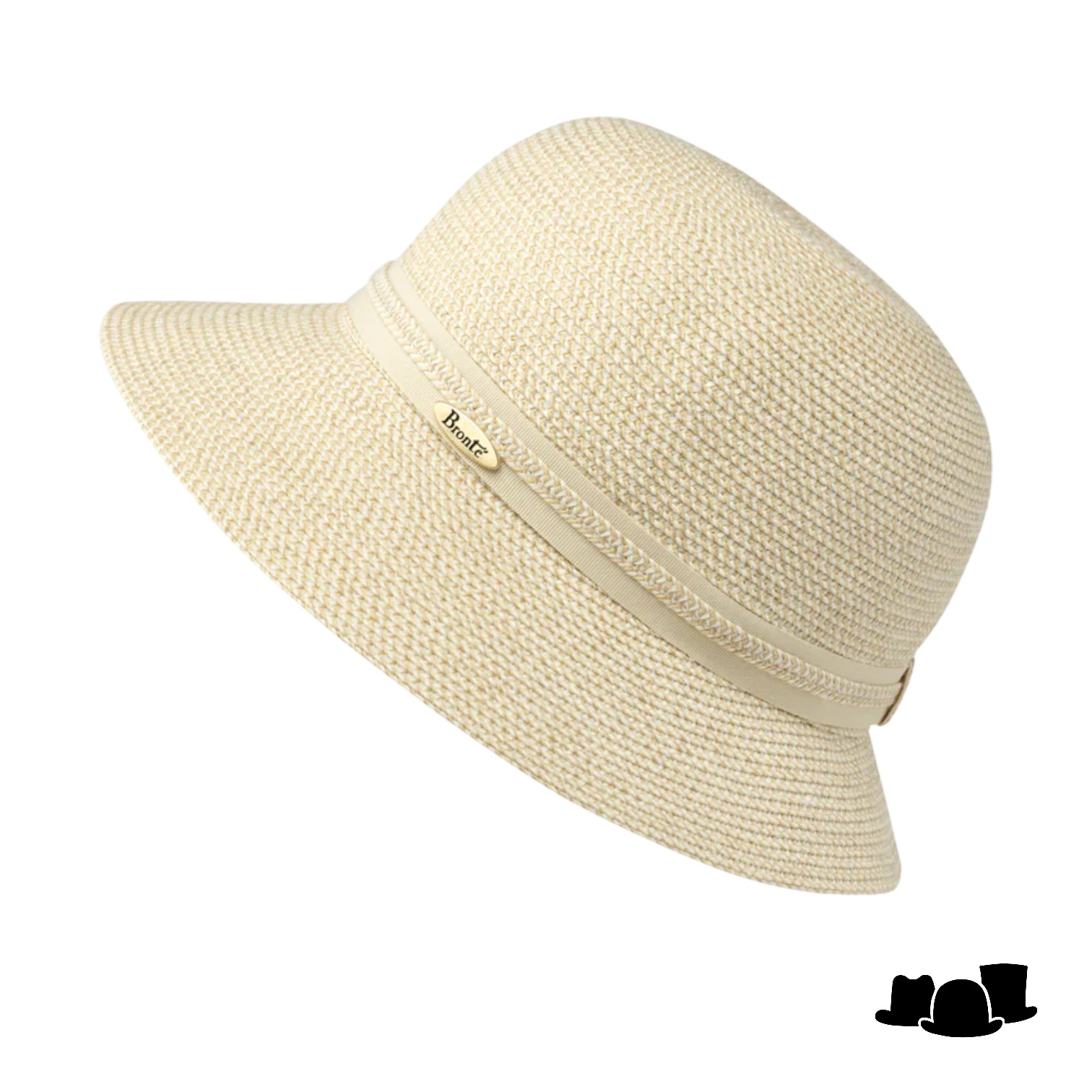 bronte cloche zomerhoed julia cellulose melee ivory naturel