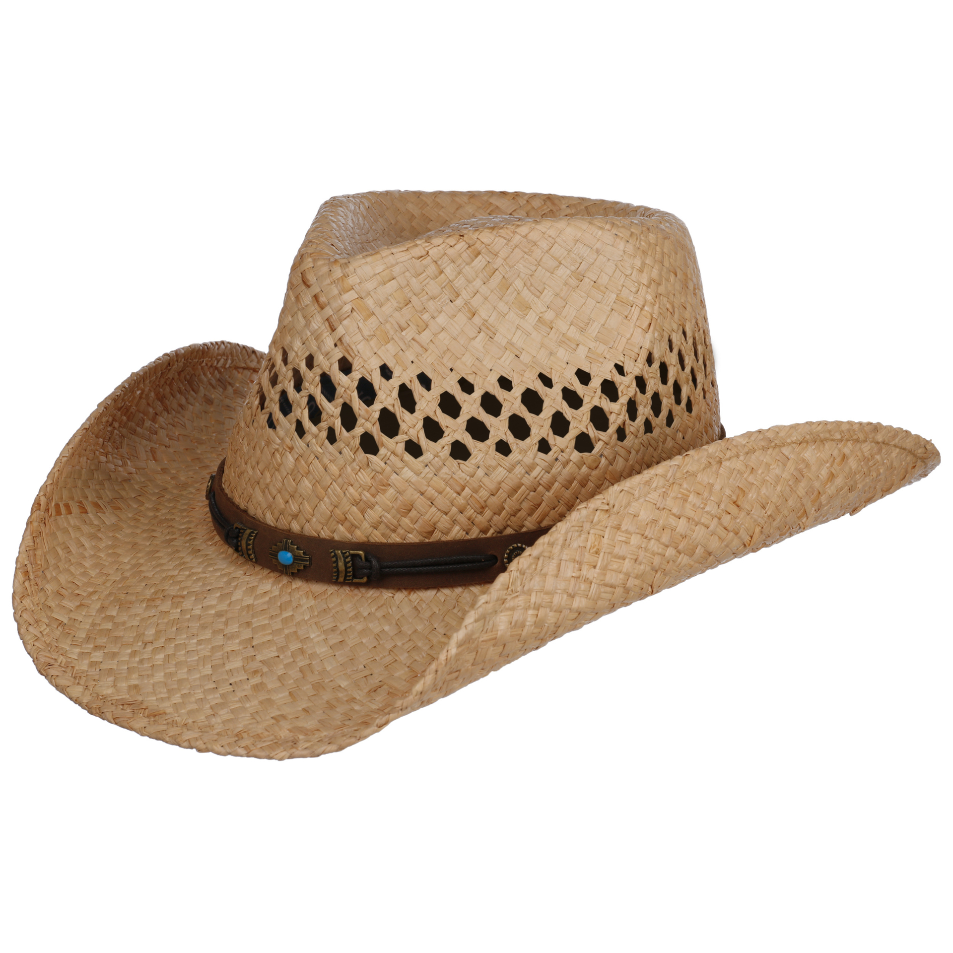 stetson western hoed rifterson raffia naturel