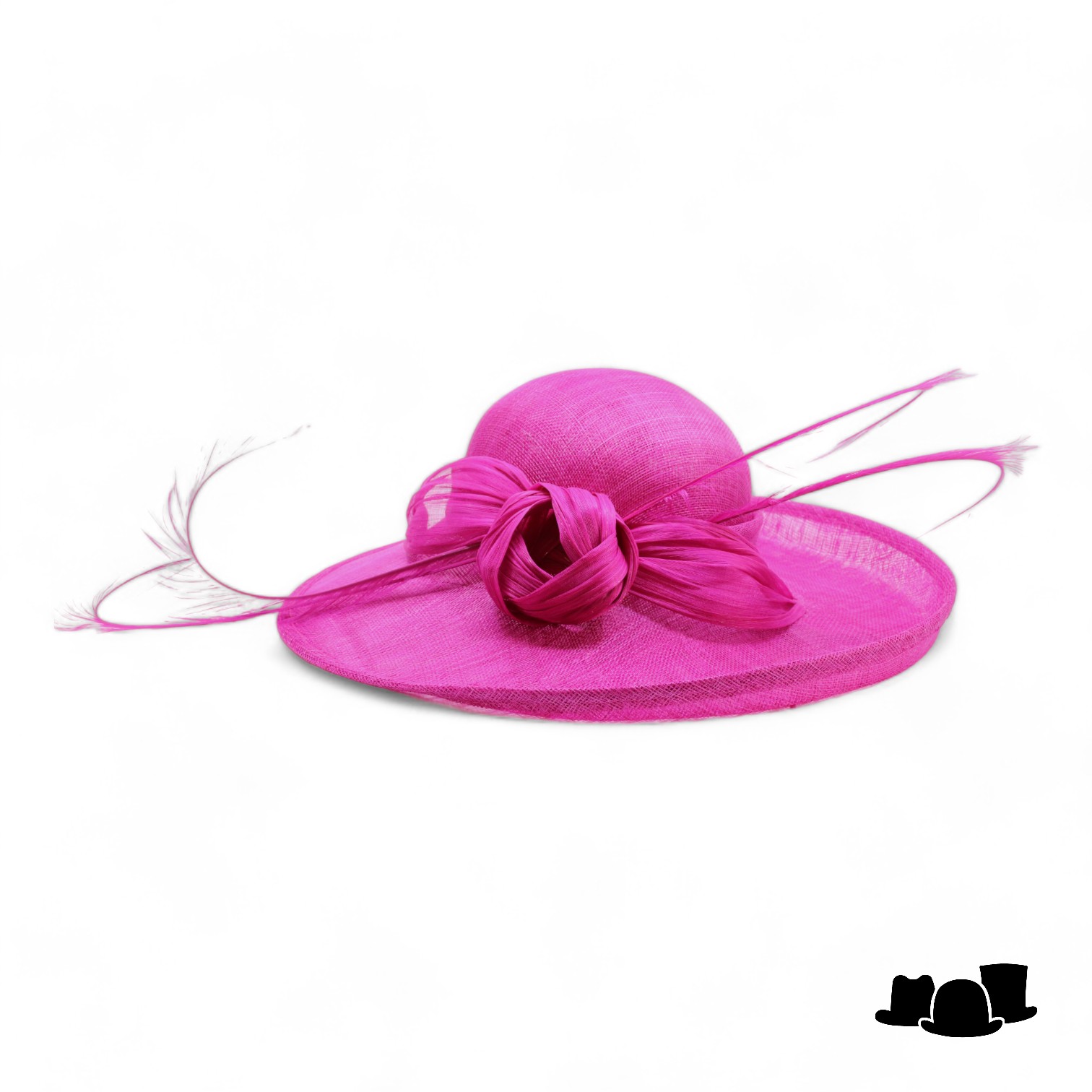 maddox occasion hat buntal sinamay en veren magenta