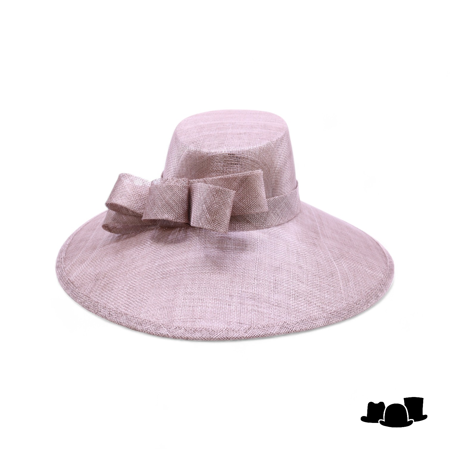 maddox occasion hat asymmetric bol sinamay dubbel strik coffee