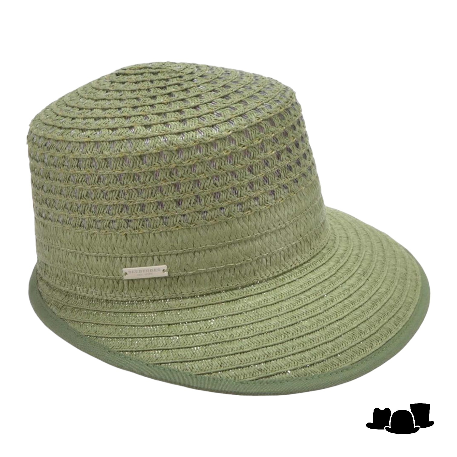 seeberger visor cap cellulose mix grass green