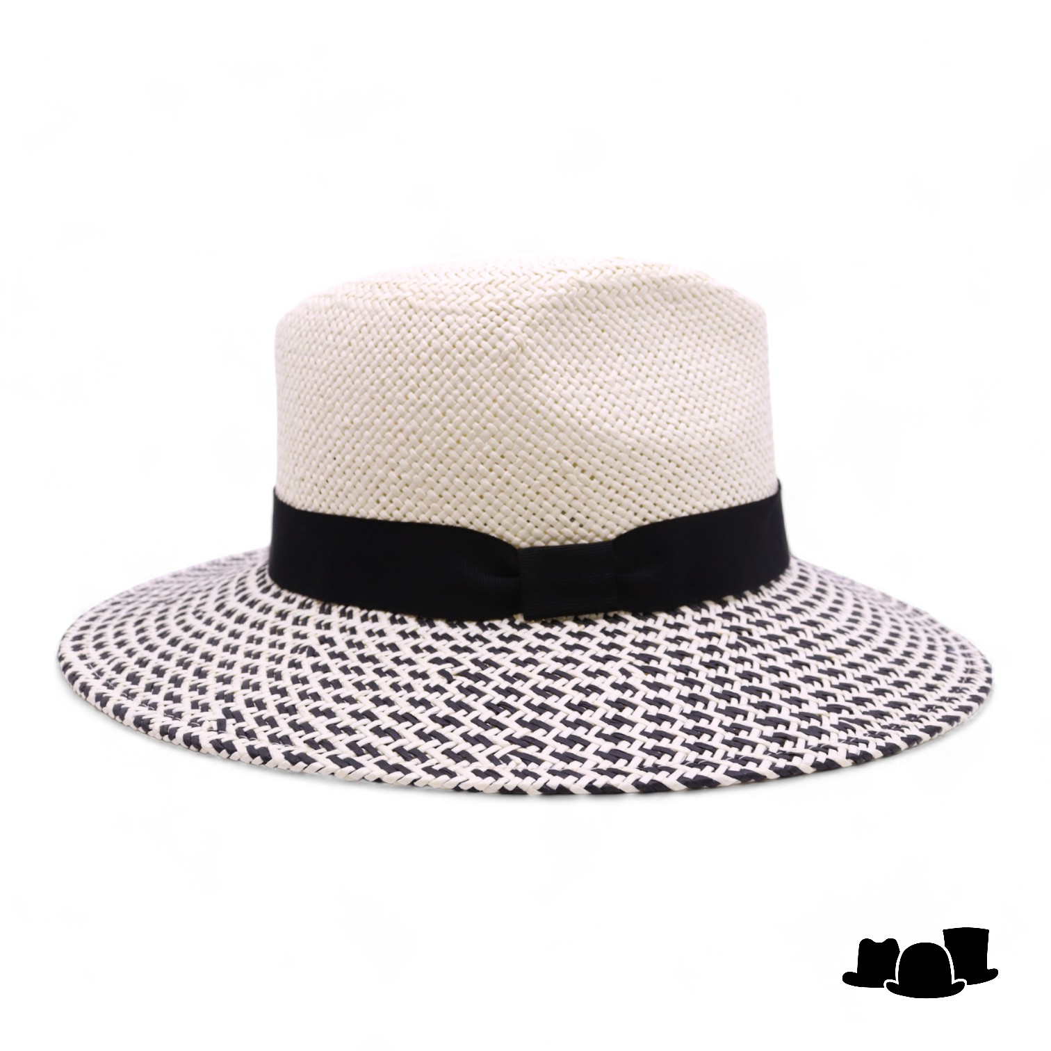 jos van dijck fedora zomerhoed skyler cellulosemix black and white