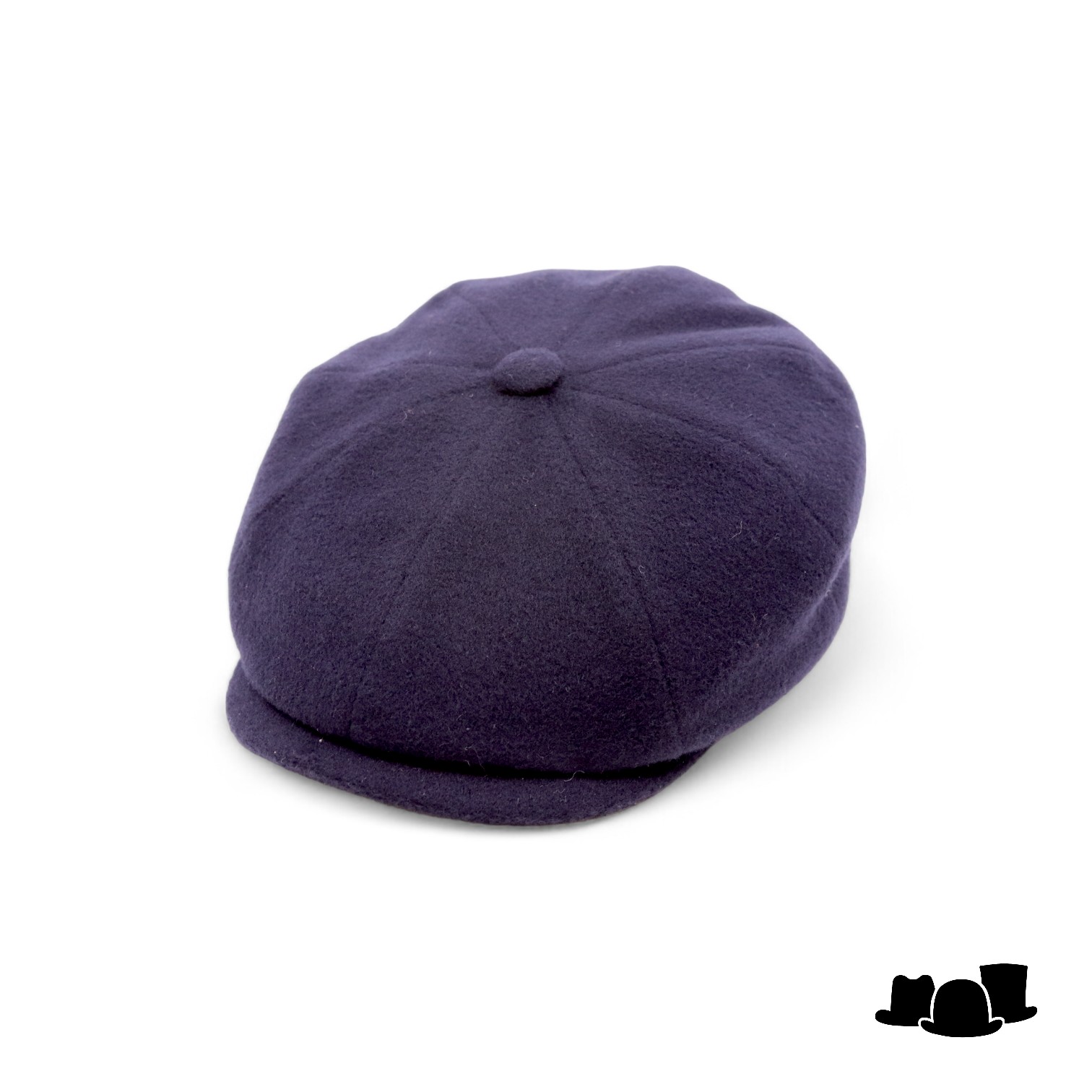 alfonso deste kyoto newsboy cap cashmere wolmix navy