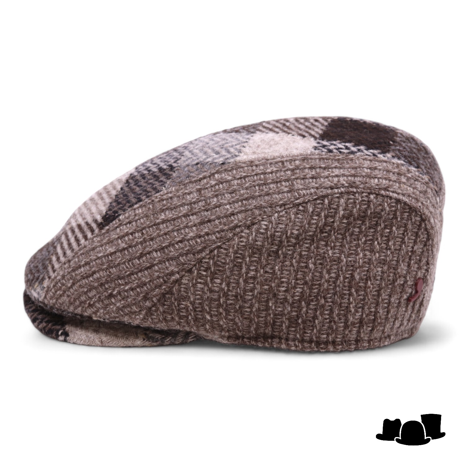 alfonso deste ivy pet jhon knitted cashmere wolmix bruin en beige