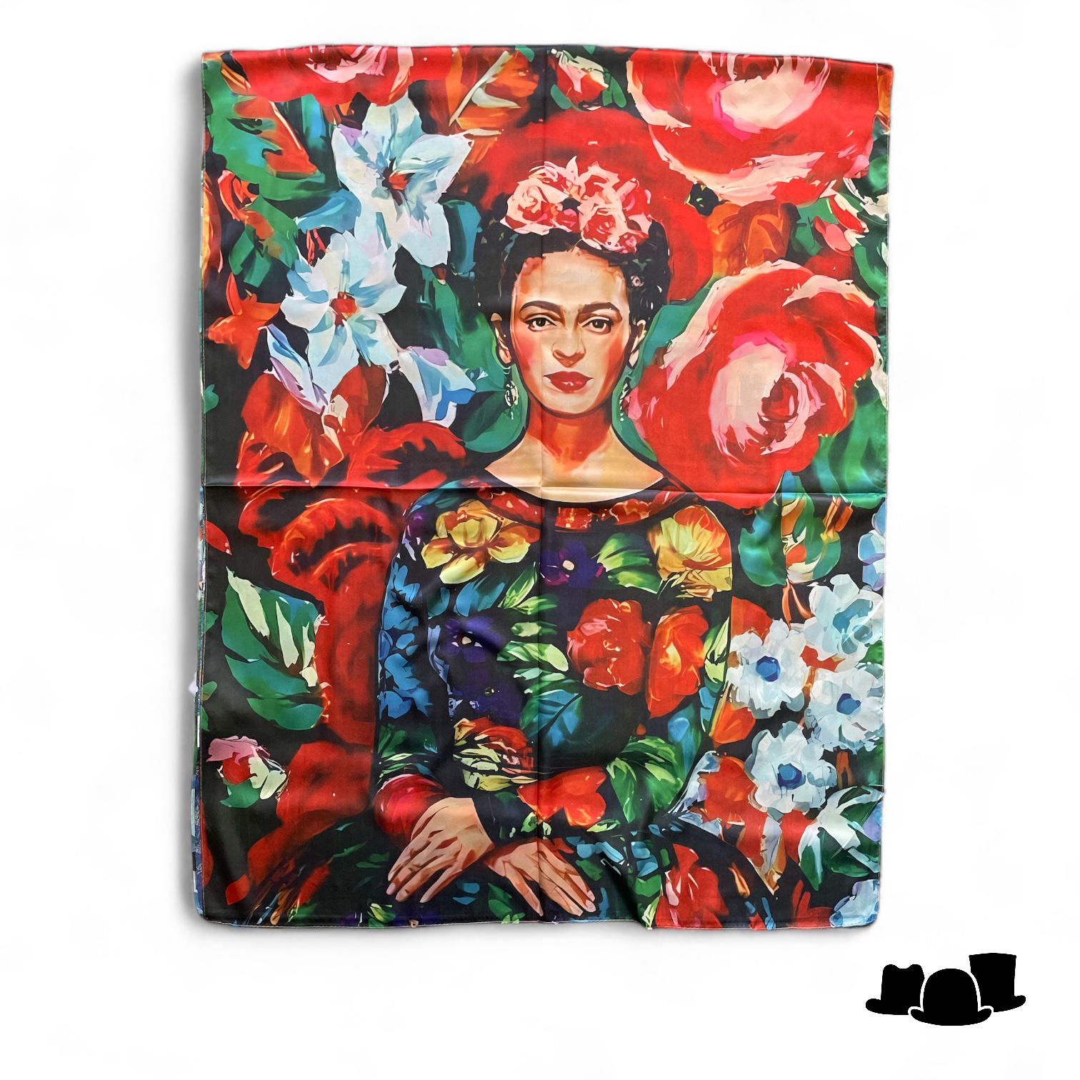 onkar dubbelzijdig sjaal zijdemix frida khalo sunset