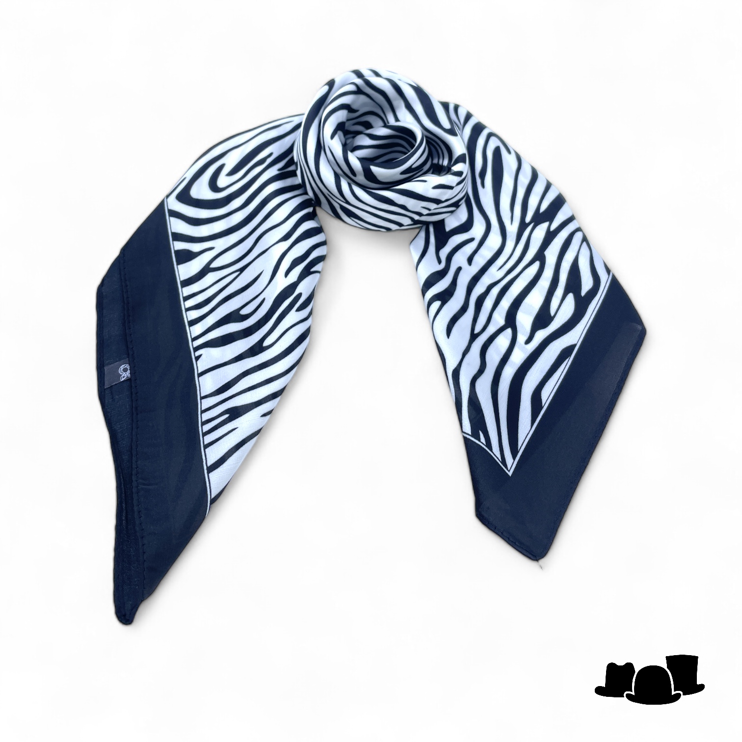 onkar neckerchief sjaal zijde mix zebra print 