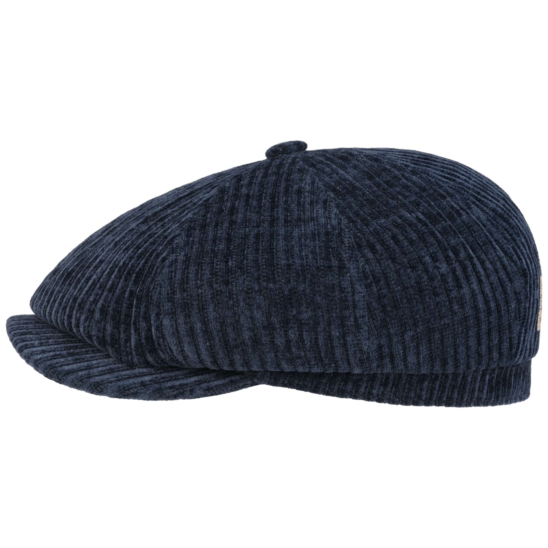 stetson hatteras newsboy cap corduroy  jersey  navy