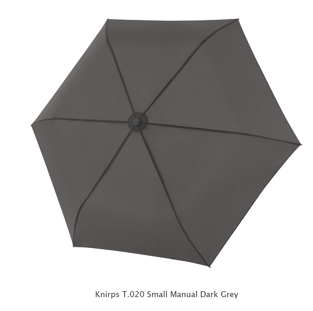 knirps paraplu t020 small dark grey