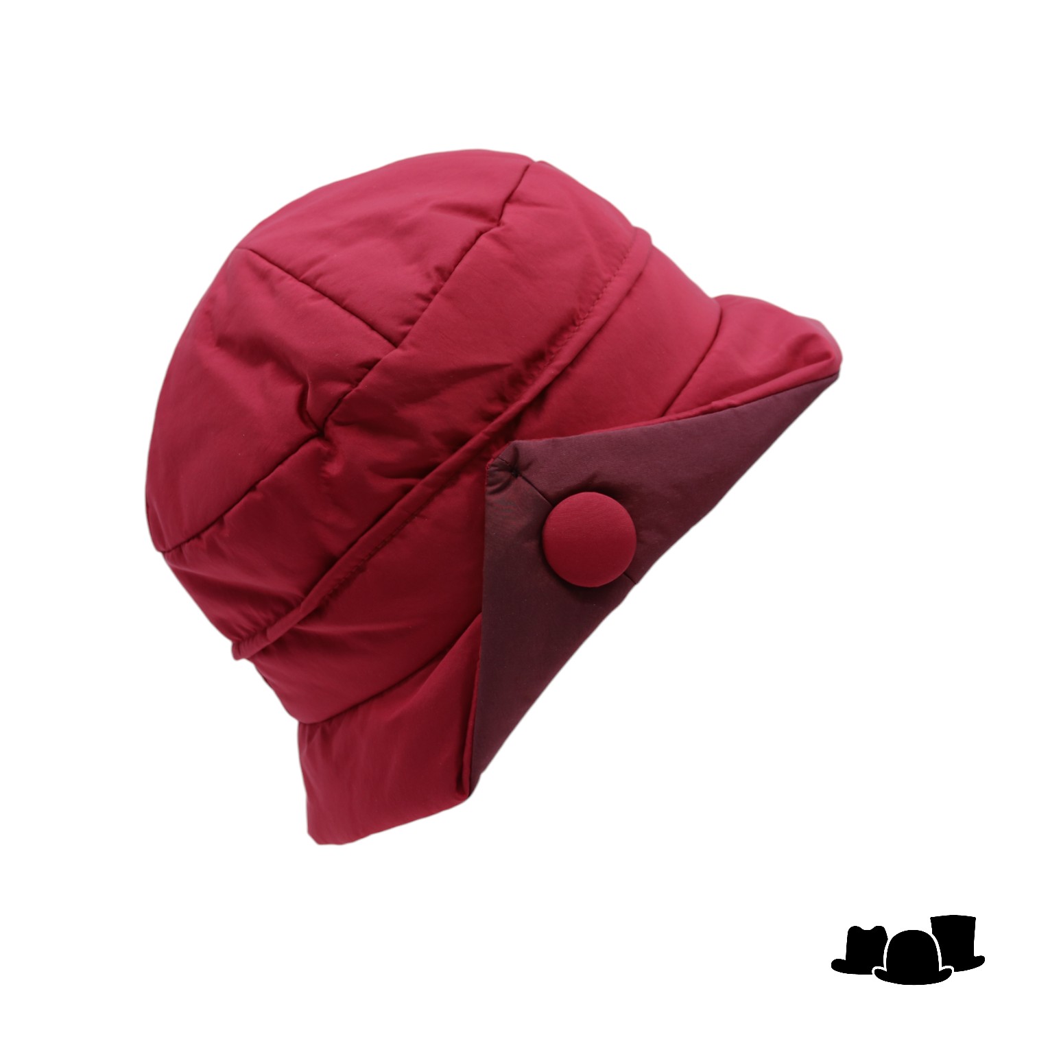 panizza cloche regenhoed knop 2 tone rood