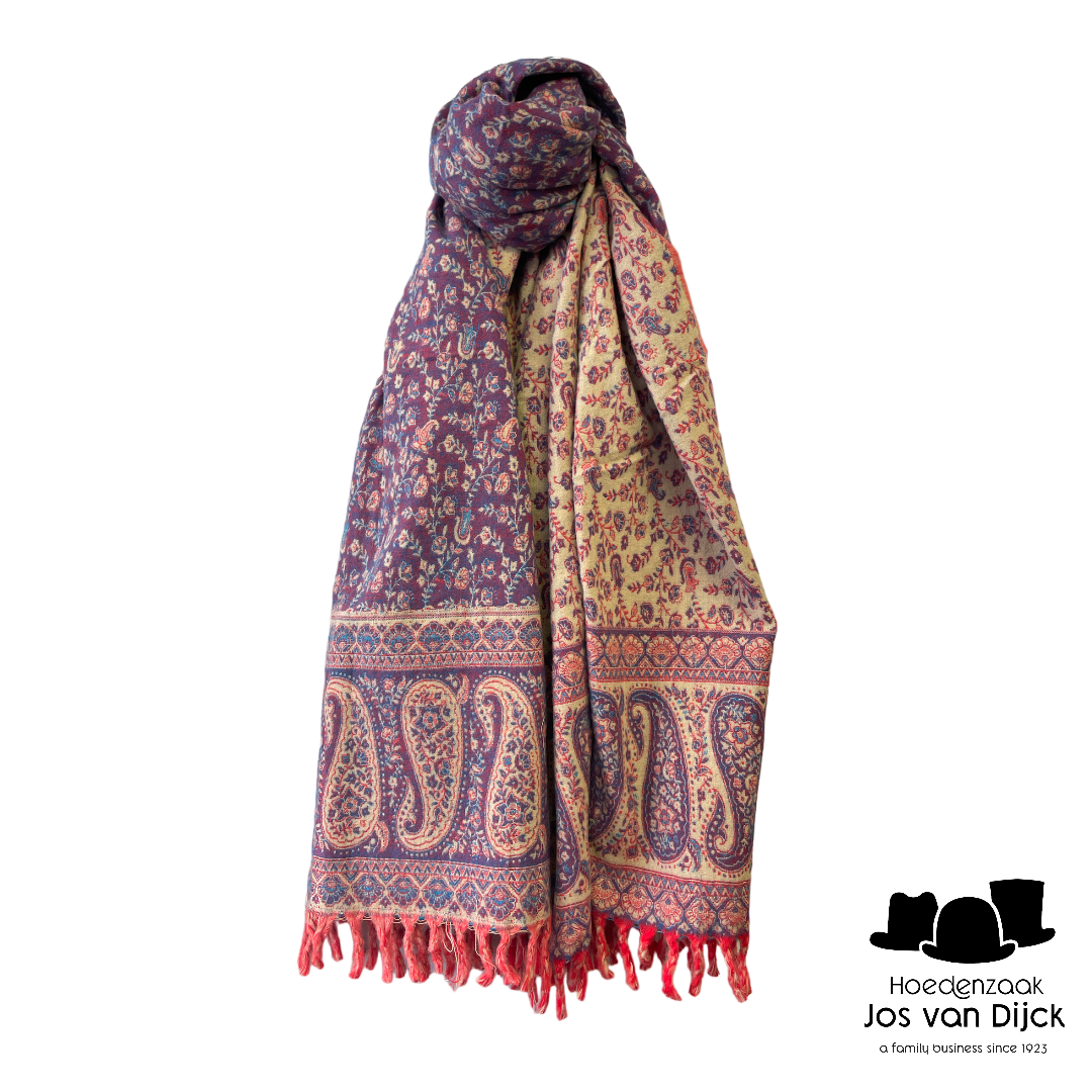 onkar tibetan blanket scarf yak wolmix lavender