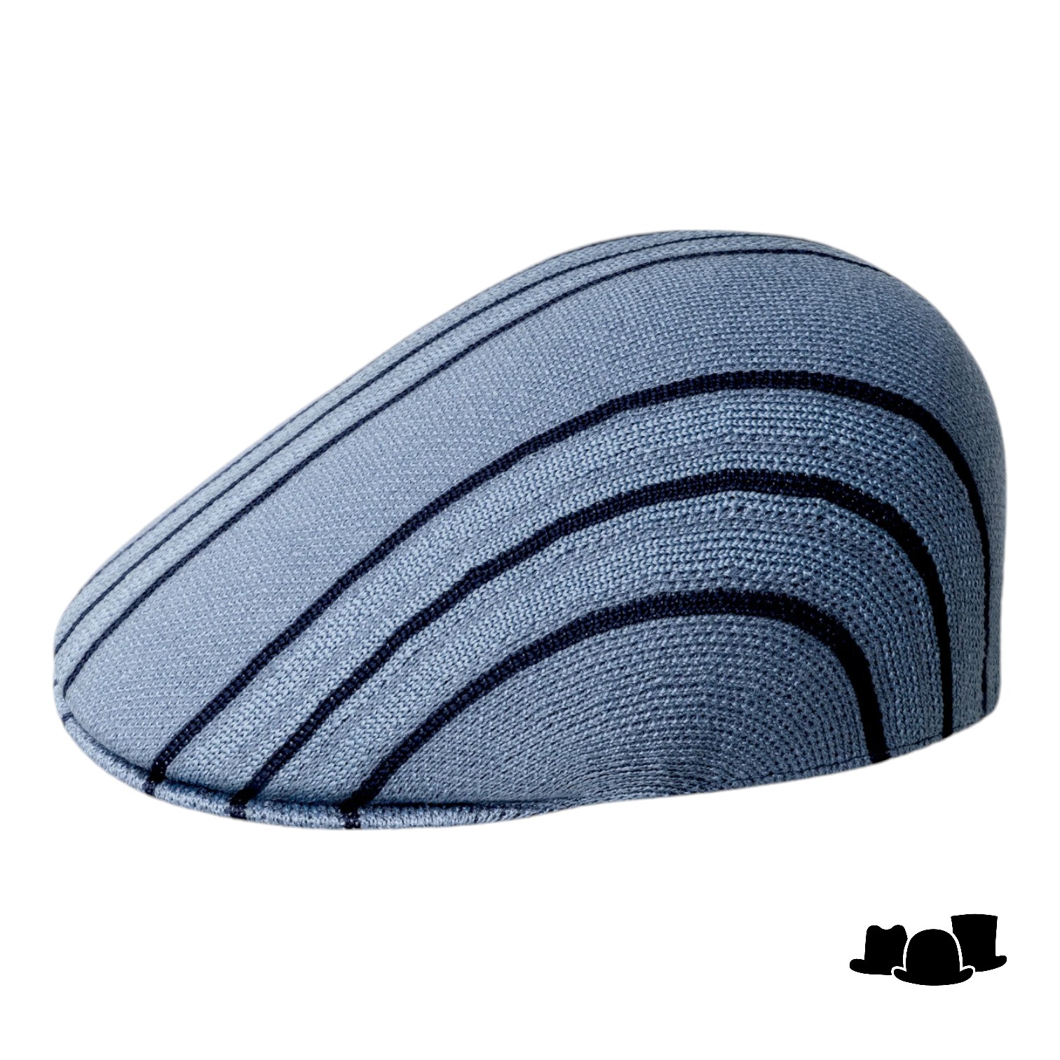 kangol flatcap 507 don stripe acrylmix denim blue