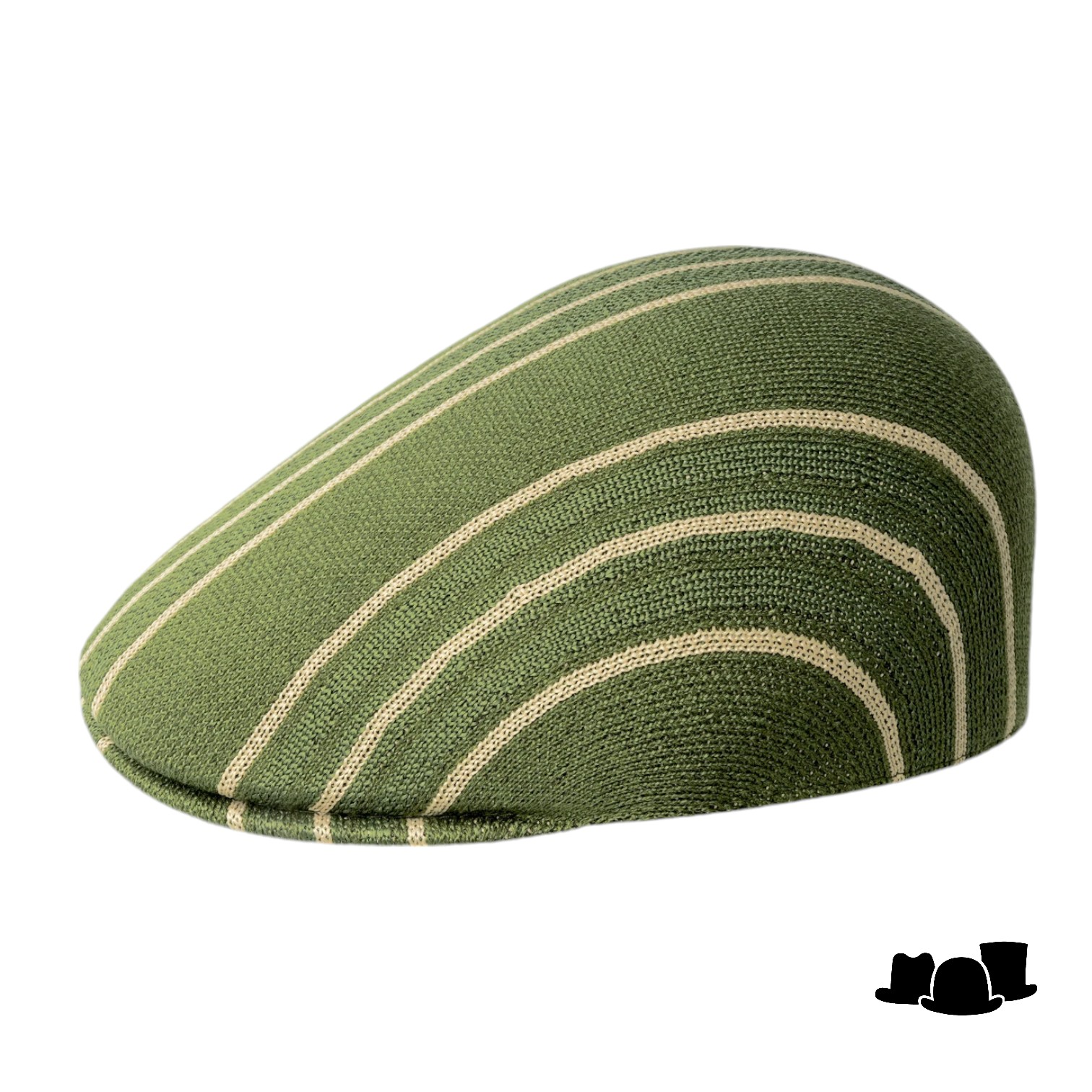 kangol flatcap 507 don stripe acrylmix sea kelp