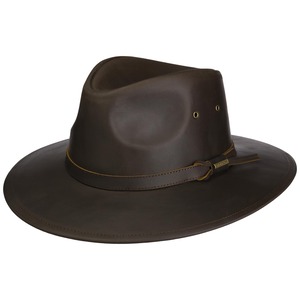 stetson western buffalo leather brown