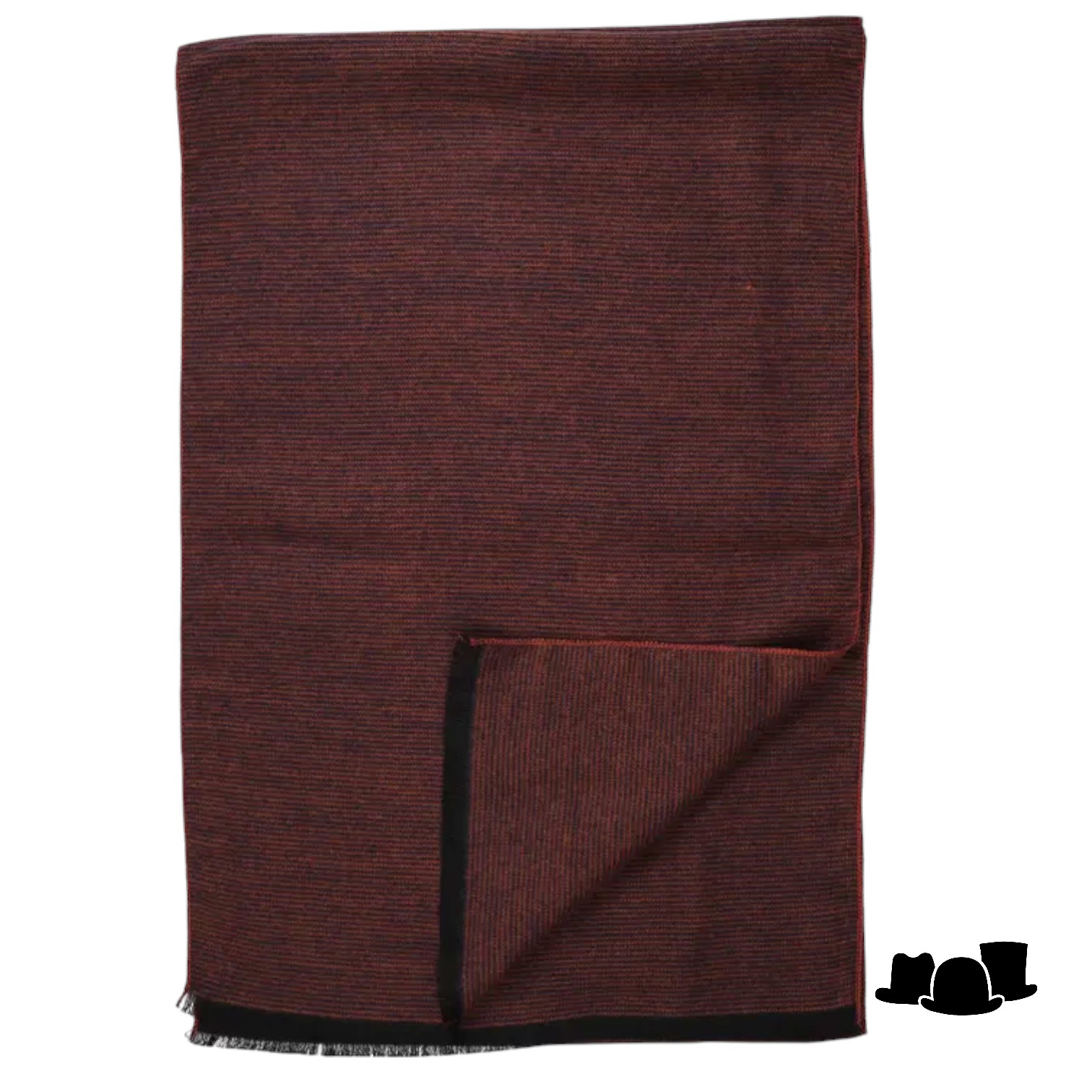 wigens scarf modern gentleman lenzing viscose rust melange