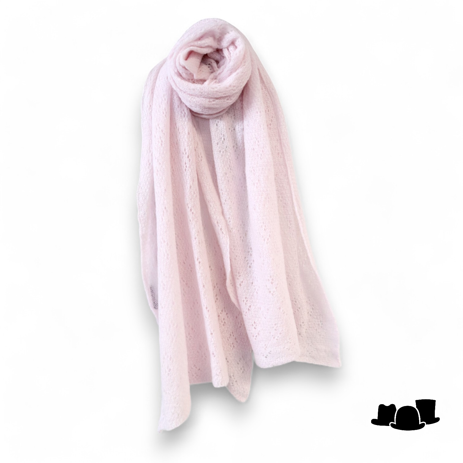 riviera sjaal traforata cashmere soft pink