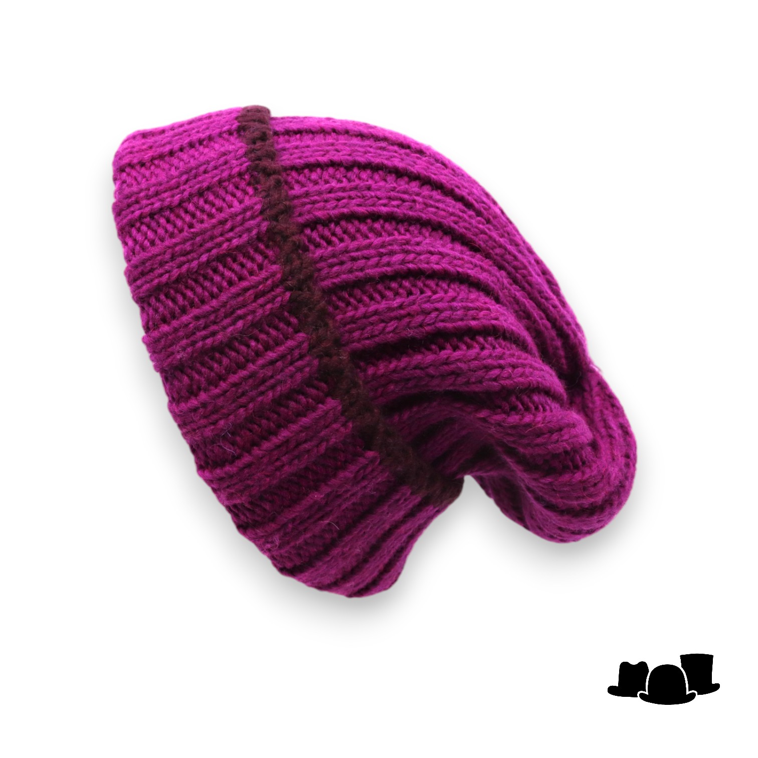 hats and dreams gebreide beaniemuts wolmix fuchsia bordeaux