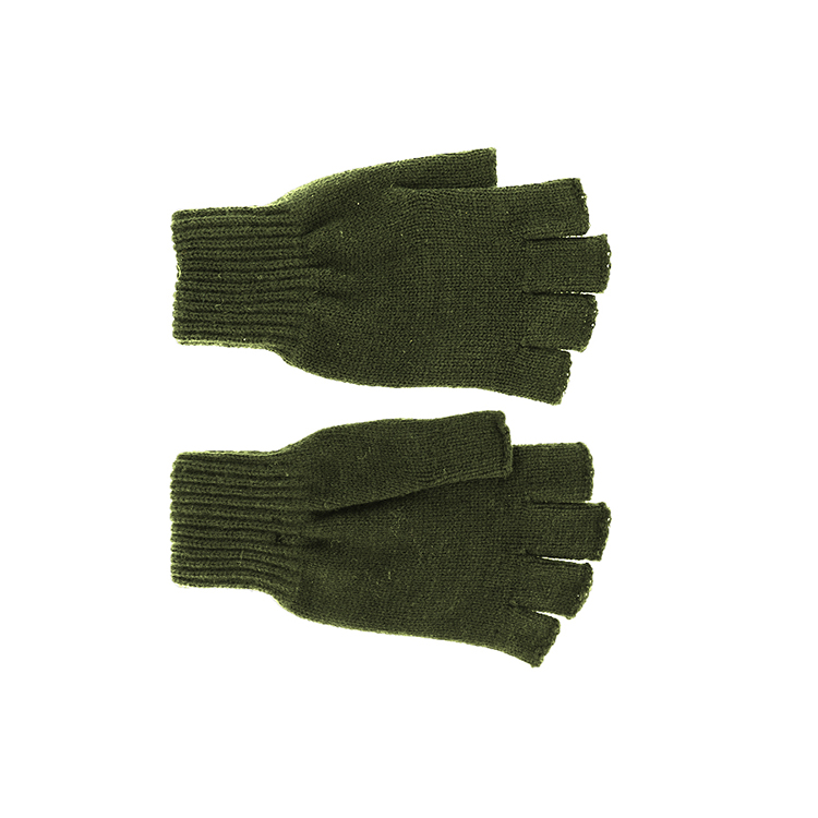 fiebig handschoen vingerloos dames polyacryl olijf groen