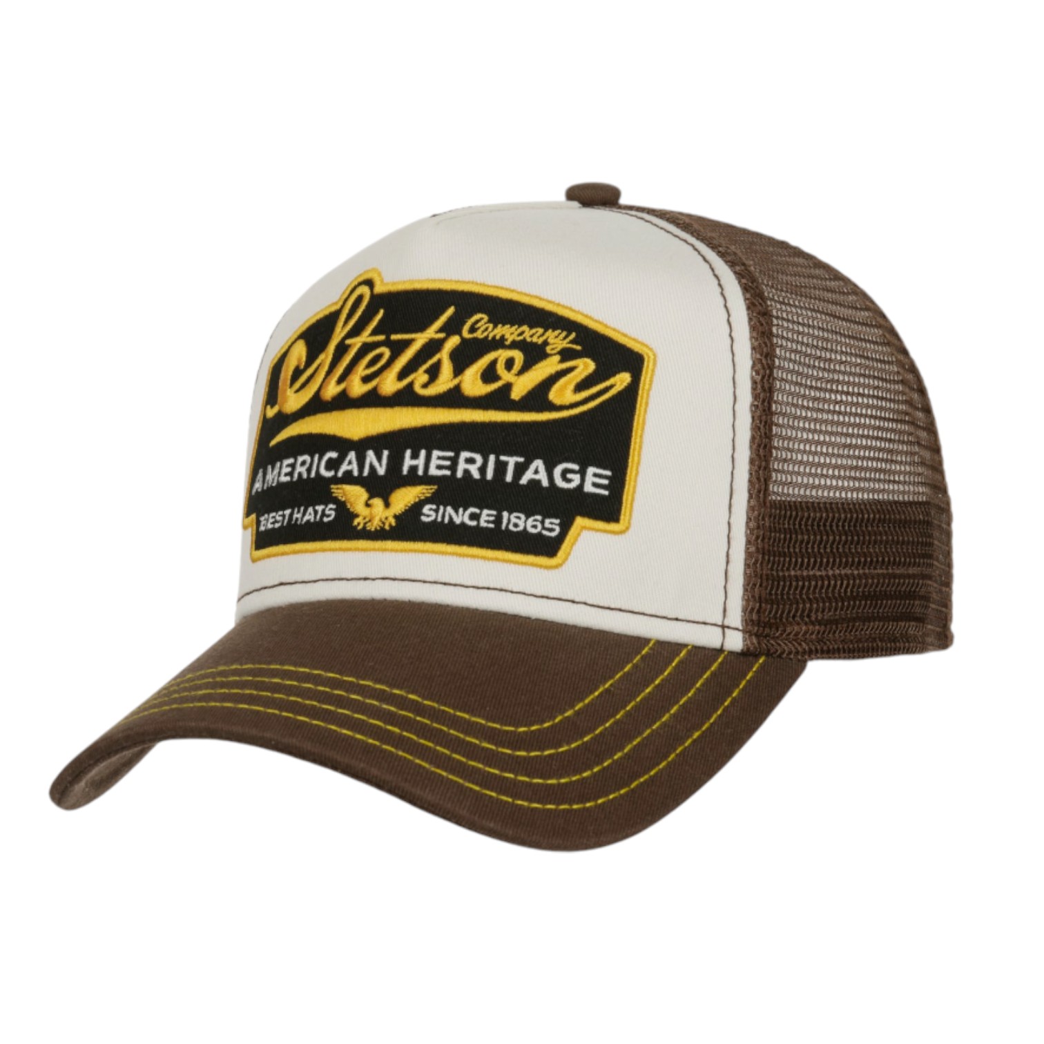 stetson trucker cap american heritage since 1865 dark brown