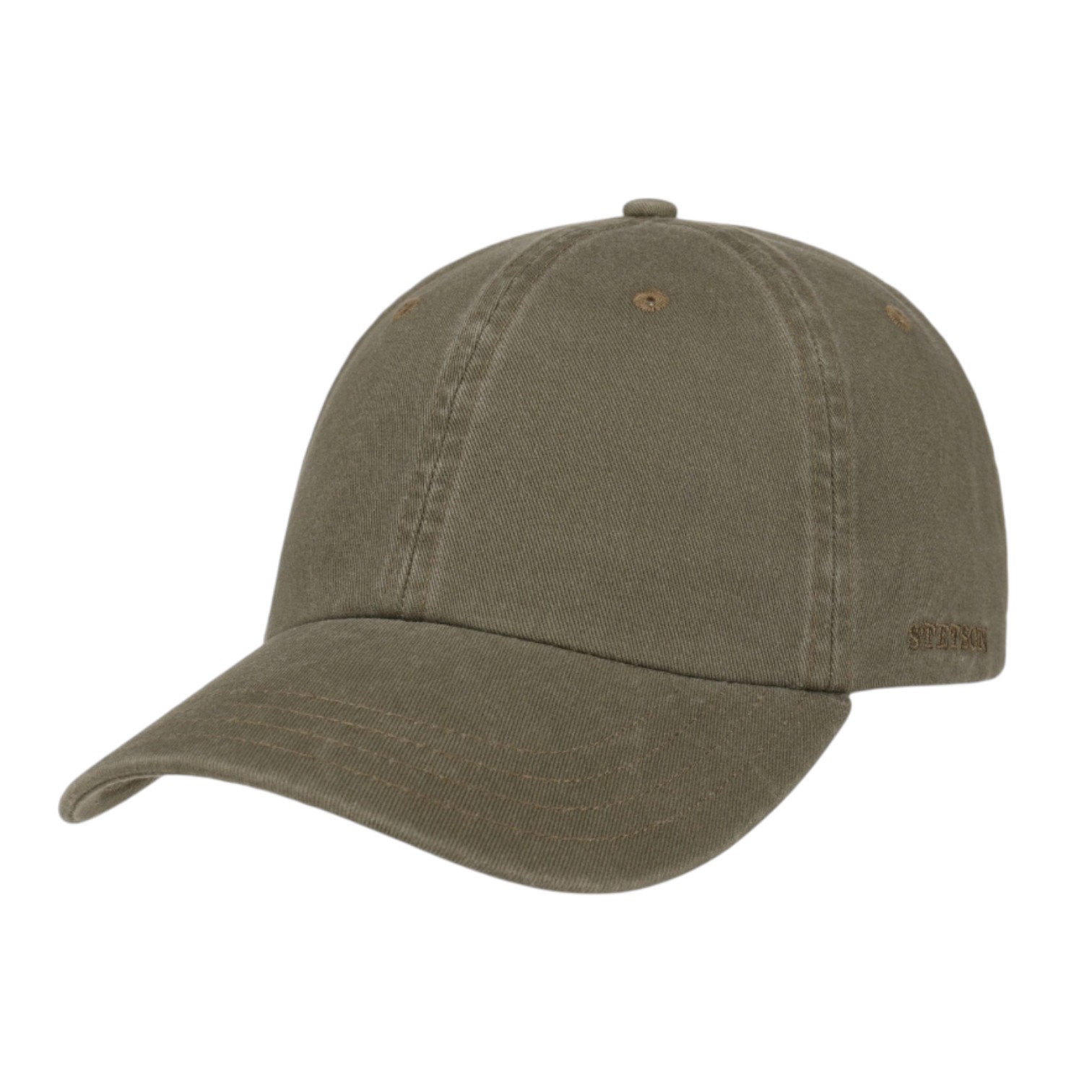 stetson rector cotton baseball cap khaki 