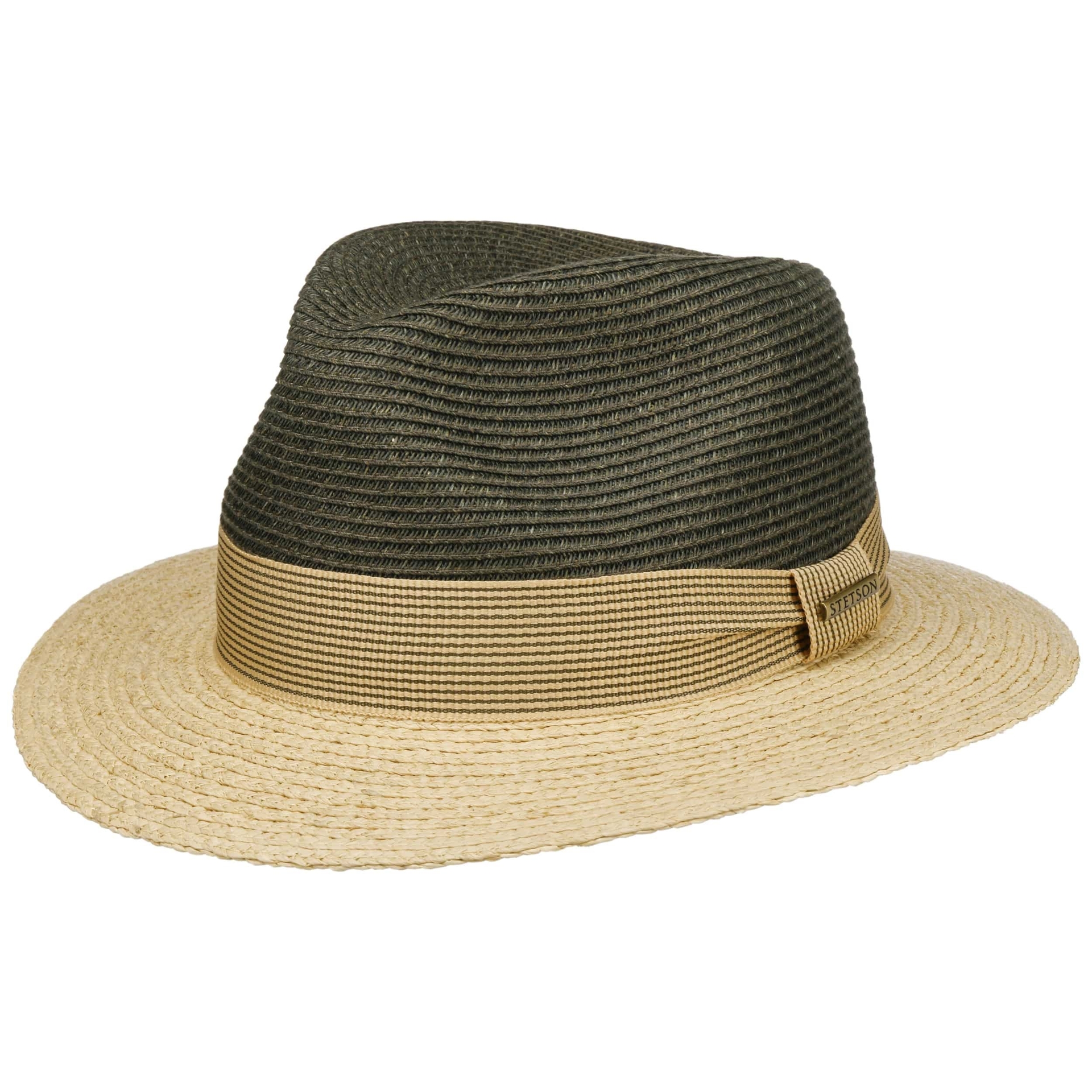 stetson traveller toyo raffia twotone green naturel